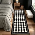 thumbnail image 2 of 2x6 Trellis Runner Rug,Hallway Runner Rug with Rubber Backing, Checkered Kitchen Non Skid Carpet Runners Washable Indoor Mat for Kitchen Entryway Bathroom Hallway, 2 of 7
