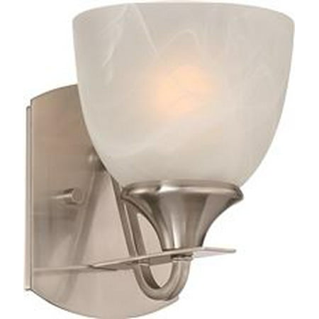 Monument Vanity Fixture Brushed Nickel 6 1 2 X 8 4 7 3 In Uses 100 Watt Incandescent Medium Base Lamp Monument Vanity Fixture Brushed Nickel 6 1 2 X 8 4 7 3 In Uses 100 Watt Incandescent Medium Base Lamp