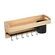 thumbnail image 3 of Estante de pared de cocina con 6 ganchos Perchero Utensilios de cocina Titular Organizador Estantes flotantes para cocina Entrada, 3 of 9