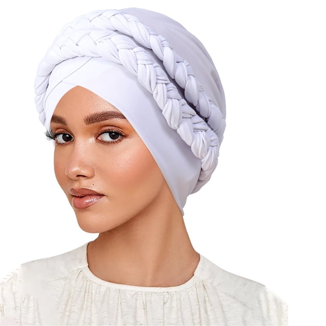 Milk Silk Hijab Headband Two Tone Solid Color Head Wrap With Design for Everyday Wear and Comfort