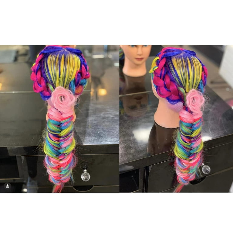 Mannequin Head for Hair Styling Braiding Practice Hairdressing Training  Model