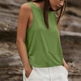 thumbnail image 5 of SROBPTY Womens Tank Tops Solid Sleeveless Crew Neck Loose Summer Shirts, 5 of 5
