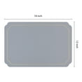 thumbnail image 4 of REGALWOVEN Placemats Set of 6 Leather Placemats for Kitchen Dining Table Decor Washable Heat Resistant Table Placemats Wipeable Table Mat Gray+Gold 18*12in, 4 of 7