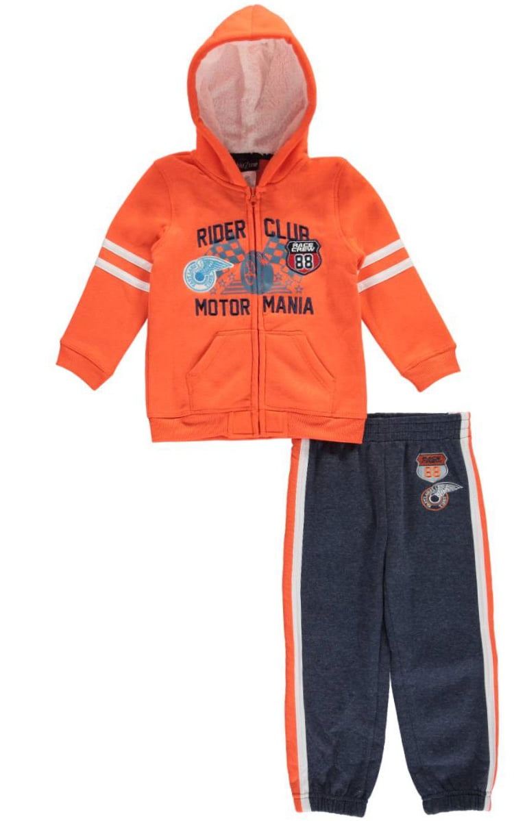 kids orange sweatsuit
