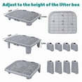 thumbnail image 4 of Adjustable Cat Ramp for Litter Box Elevated Cat Litter Ramp for Cat Litter Boxes Double Layered Litter Trapper, 4 of 7