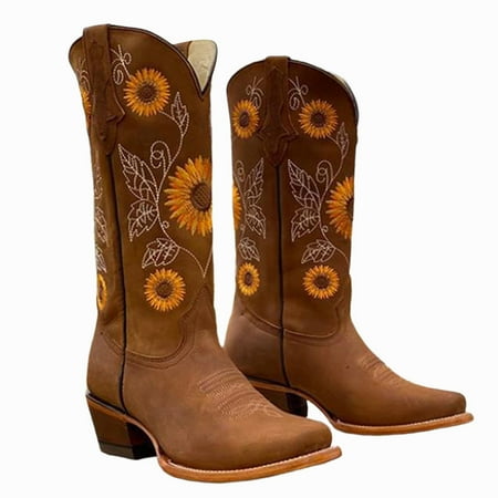 

Women Plus Size Retro Boots Comfortable without Grinding Feet Gift for Girlfriend Women Lover 41 Brown