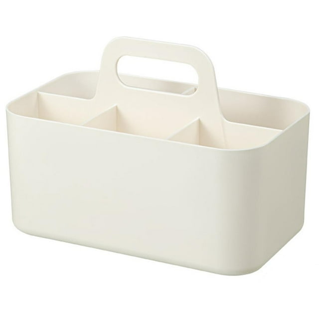 Stackable Portable Organizer Bins: Multi-Purpose Storage for Home & Office White