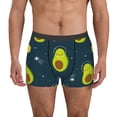 thumbnail image 1 of Fotbe Avocado in Space Calzoncillos Tipo Boxer con Bolsa de Soporte Total para Hombre, X-Temp Fresco, Transpirable y de Secado Rápido-Small, 1 of 5
