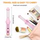 thumbnail image 3 of Wireless curling iron rechargeable splint home use no hair damage straight curling dual-purpose portable curling iron pink custom packaging box, 3 of 4
