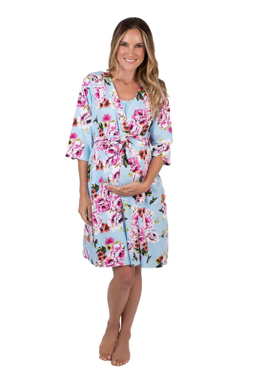 Birthing Gown/Pyjama/Robe 1025 HAPPY MAMA Womens Maternity Hospital Bag Set Birthing Gown/Pyjama/Robe 1025 HAPPY MAMA Womens Maternity Hospital Bag Set