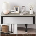 thumbnail image 3 of Console Table, 41.3" Narrow Entryway Table, Industrial Sofa Table with Metal Frame, Entrance Table for Living Room, Hallway, Foyer, Bedroom, 3 of 7