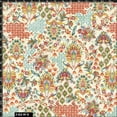 thumbnail image 2 of FREE SHIPPING!!! Spring Ethnic in Jacobean Floral Paisley Design 100% Cotton Quilting Fabric for DIY Projects by 105 YARDS - ( Cream, Red, Teal and Chartreus) - PRINT FABRIC, 2 of 2