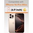 thumbnail image 3 of NevEND For iPhone 16 Pro Max Privacy Screen Protector, 2-Pack Shatterproof Tempered Glass Film 6.9", 3 of 8