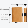 thumbnail image 3 of Cartera Inteligente RFID Hombre Piel Slim CAVAARTIS One Million cafe, 3 of 5