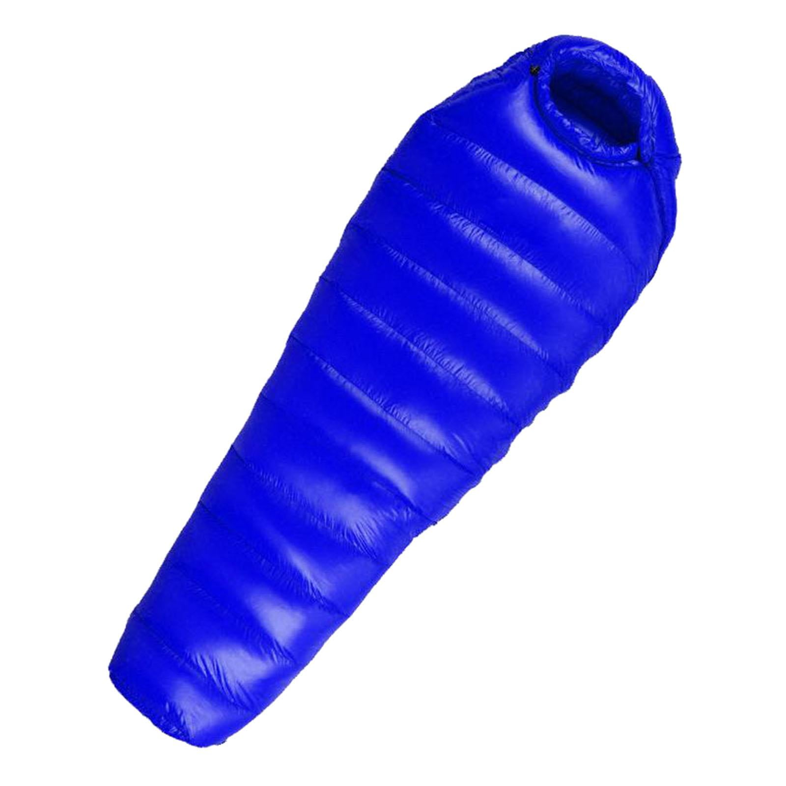 Axioma Camping Sleeping Bag Adult Lightweight 4 Season Warm & Cold Envelope Backpacking Blue 400g