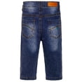 thumbnail image 2 of KIDSCOOL SPACE Baby Boys Little Kid Elastic Ripped Jeans StoneWashed Pants,6-7 Years, 2 of 7