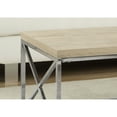 thumbnail image 4 of Coffee Table, Accent, Cocktail, Rectangular, Living Room, 44"L, Metal, Laminate, Natural, Chrome, Contemporary, Modern, 4 of 4