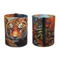 thumbnail image 2 of Fuzoiu Colorful Plant Tiger Print Car Trash Can,Leakproof Car Trash Can,Hanging Garbage Bin,Vehicle Trash Can, Suitable for Sedans, SUVs, MPVs & Trucks, 2 of 7