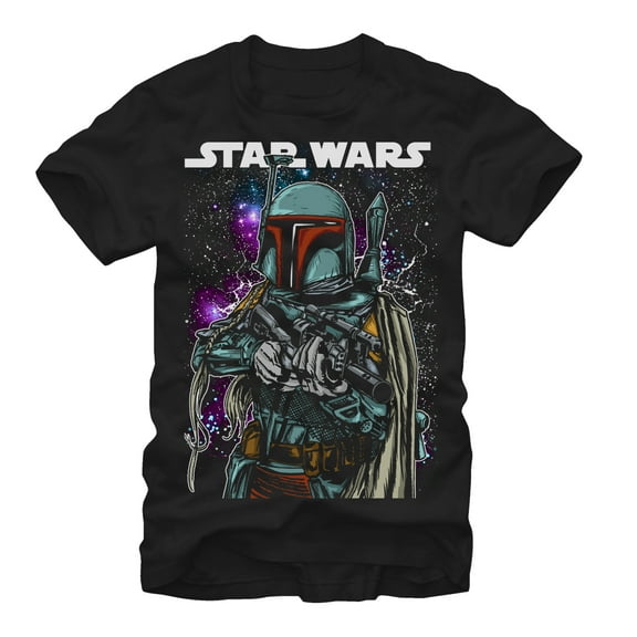 Men's Star Wars Epic Boba Fett Graphic Tee Black 2X Large