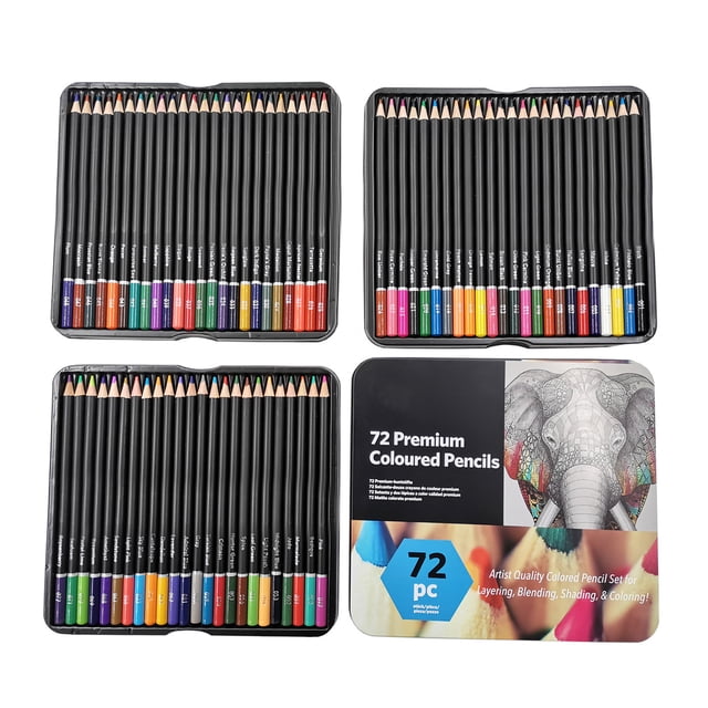 Lápices de dibujo amplia aplicabilidad 72 lápices de colores Dureza 2B Mano de obra fina para álbumes de recortes ANGGREK Otros