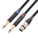 thumbnail image 1 of XLR hembra a doble cable de audio macho de 6,35 mm Cable de audio de repuesto (1 m), 1 of 9