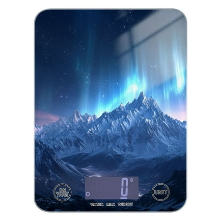 

Mountains under The Stars Food Scale Digital Kitchen Scale Waterproof Grams Ounces lbs for For Baking and Cooking