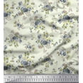 thumbnail image 1 of Soimoi Rayon Fabric Leaves & Floral Artistic Printed Craft Fabric by The Yard 56 Inch Wide, 1 of 3