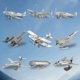 thumbnail image 3 of Serie de aviones Steel Golem Love to spell rompecabezas de metal mini 3D modelo ensamblado manual tridimensional DIY, 3 of 5