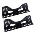 thumbnail image 3 of Terraxo 2 Pieces Race Seat Brackets Bucket Seat Side Mount Brackets Aluminum Alloy L Shape Bracket Kit Easy Installation Adjustable Design Suitable for Car Mo black, 3 of 8