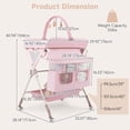 thumbnail image 2 of INFANS Portable Baby Changing Table with Wheels, Foldable Diaper Changing Station with Adjustable Heights, Large Organizer Storage for Newborn Infant, 2 of 9