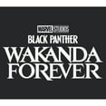 thumbnail image 2 of Women's Black Panther: Wakanda Forever Black and White Movie Logo  Racerback Tank Top, 2 of 4