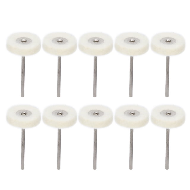 Juego de ruedas pulidoras de Pulido Dental, Kit de taladro de pulido para relojes, joyería, dientes dentales, 10 Uds.