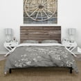 thumbnail image 2 of Designart 'White Cherry Blossoms II' Farmhouse Duvet Cover Set, 2 of 4