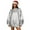 White, variant on Busydd Women's Sweatshirts Fashion Casual Solid Color Crewneck Sweatshirts Women Comfy Loose Pullover Women's Long Sleeve Tops M