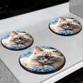 thumbnail image 2 of Bahomeck Electric Stove Burner Covers Set Of 4,Beautiful Portrait Of Adorable Long-Haired Ragdoll Cat Metal Gas Stove Burner Covers,Protecting Gas Stoves,8 Inch And 10 Inch, 2 of 2