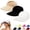 Silver, variant on HuangHuanChen 3pc Sun Visor Hat for Women Wide Brim UPF 50  UV Protection Lightweight Foldable Ponytail Cap Summer Sun Ha Beach Hats for Women Ponytail Golf Cap Purple One Size