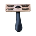 thumbnail image 2 of MERIGLARE 1x Tambourin à Talon Portable Percussion Instrument de Musique Rythme Percussion Pied en Bois avec Enseignes, 2 of 9