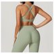 thumbnail image 2 of Conjuntos de entrenamiento for mujer, 2 piezas, sujetador deportivo, camiseta sin mangas, polainas de cintura alta, gimnasio, yoga, ropa activa, camiseta de entrenamiento for mujer, 2 of 7