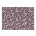 thumbnail image 1 of Leaves Cutting Board, Monochrome Foliage Pattern Flowering Branches with Berries Botany Illustration, Decorative Tempered Glass Cutting and Serving Board, Small Size, Maroon Beige, by Ambesonne, 1 of 1
