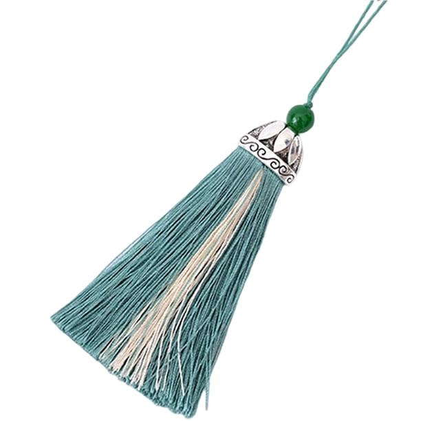 Billuyoard Llavero con borlas, colgante colgante ligero resistente al agua, llavero duradero, llavero con cordón, accesorios para automóviles, Artesanía Verde Billuyoard HA073982-03