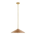 thumbnail image 2 of 1-Light Pendant in Natural Brass, 2 of 5
