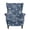 Blue Floral Print, variant on SEANATIVE Wingback Chair Cover 2 Piece Stretch Wing Chair Slipcovers Soft Spandex Stain Resistant Anti-Scratch Armchair Slipcover for Bedroom Living Room, Leaf Print Red Beige