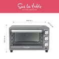 thumbnail image 5 of SUR LA TABLE KITCHEN ESSENTIALS Multifunctional Air Fryer Toaster Oven with Large Window for Easy Viewing, Designed with 7-Presets - Air Fry, Bake, Roast, Broil and Toast in Minutes, 1500w, 5 of 5