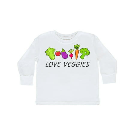 

Inktastic Love Veggies Gift Toddler Boy or Toddler Girl Long Sleeve T-Shirt