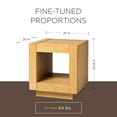 thumbnail image 3 of Maven Lane Artemis Contemporary Wooden Side Table in Refined Natural Finish, 3 of 7