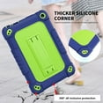 thumbnail image 3 of FIEWESEY Kids Case for Amazon All-New Fire 7 Tablet (12th Gen,2022 Release),Shockproof Kids Rugged Case with Shoulder Strap Case for Fire 7 Tablet 2022 Release+Screen Protector(Navy+Green,2 Pcs), 3 of 6