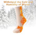 thumbnail image 2 of 4 Pairs Thick Thermal Heated Socks for Women Extreme Cold Weather Winter Warm Socks Soft Cozy  Crew Socks with Gifts Box, 2 of 7