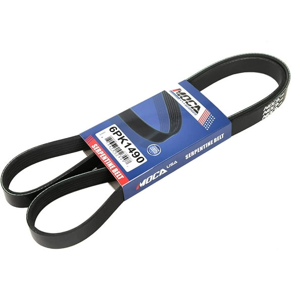 MOCA AUTOPARTS 6PK1490 Serpentine Belt fit 02-04 for International Harvester 8100, 8600 SBA 10.3/12.0L, 04-06 for Freightliner Classic, 05-08 Coronado 14.6L, 2009 for Chevry Silverado