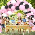 thumbnail image 5 of Light Pink Black White Balloon Arch Kit - Paris-themed Decor for Birthday, Baby Shower, Wedding Anniversary. With Pink Bow Cherry. (78 characters), 5 of 6