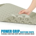thumbnail image 2 of Bath Tub Mat, 15.74" x 27.55" Anti Slip Bath mat with Suction Cups and Drain Holes, Machine Washable, Rectangle, Slip Proof, Mold Resistance, 2 of 6